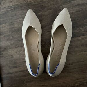 Rothy's The Point Flats in Ecru